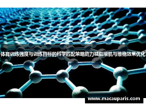 体育训练强度与训练目标的科学匹配策略助力减脂增肌与维稳效果优化